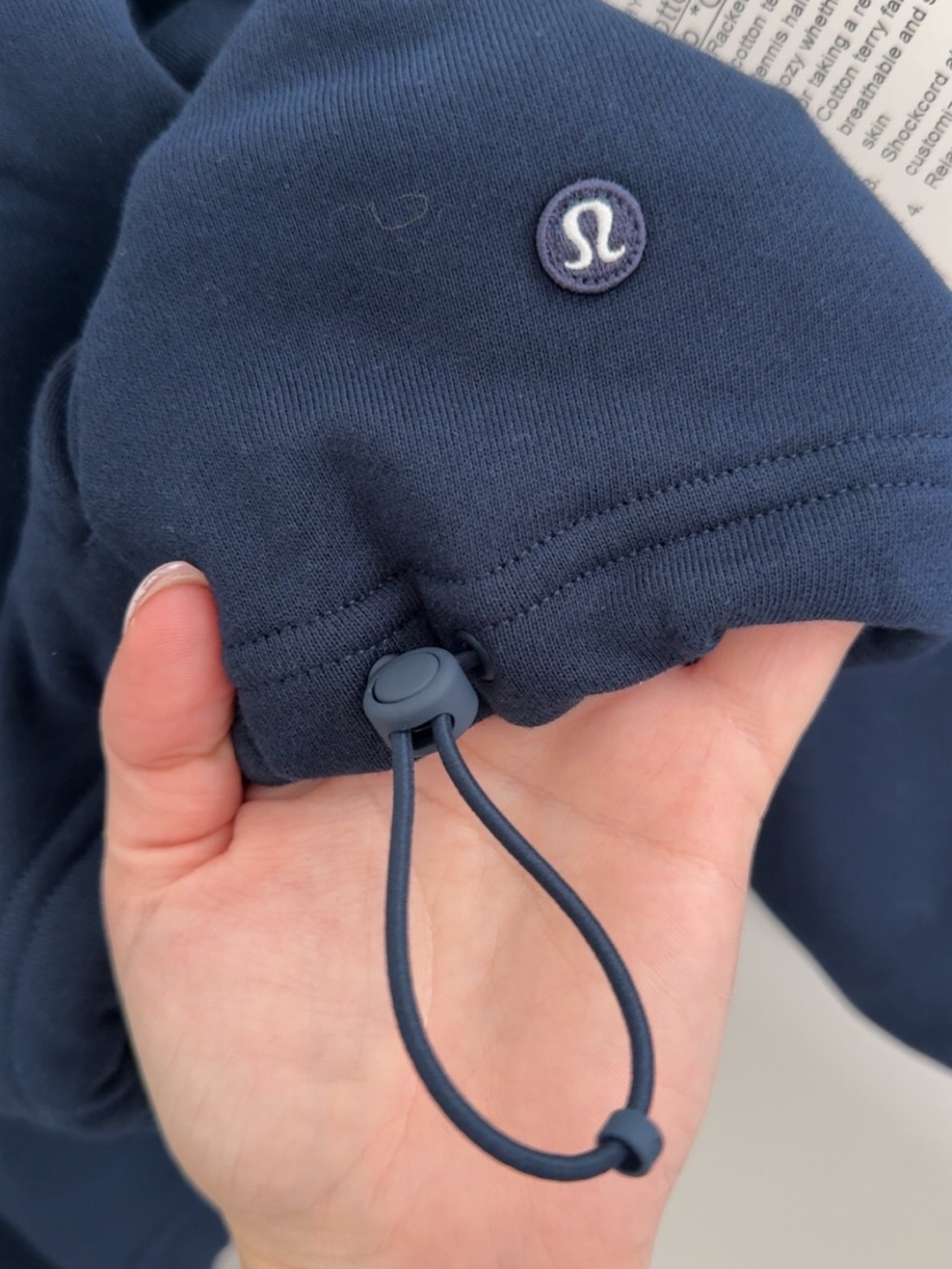 Lululemon XL Cotton Terry Tennis Half Zip Pullover Sweatshirt - Picture 7 of 10